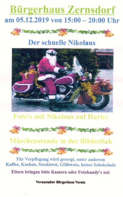 Der schnelle Nikolaus im Buergerhaus Zernsdorf