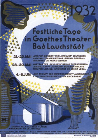 Erwin Hahs - Theaterplakat Bad Lauchstädt