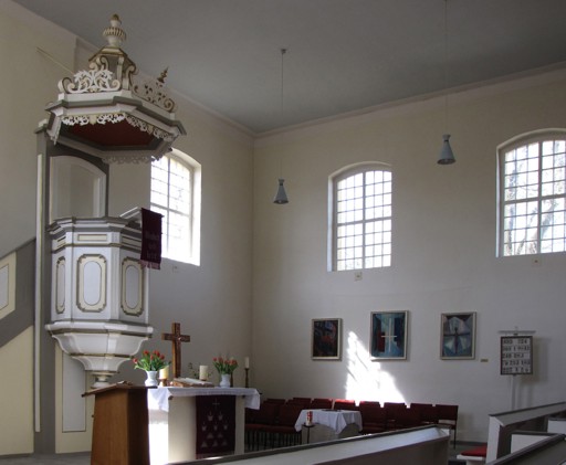 Inneres der Kirche von Alt Drewitz