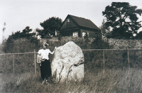 Granitfindling an der Seeblickstraße Ecke ParkalleeFindling an